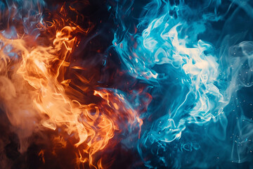 Abstract Fire and Ice