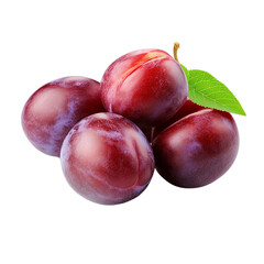 Obraz premium Juicy Plums A Delightful Taste of Summer's Sweetness