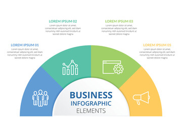 Business Infographic Elements for Marketing and Planning