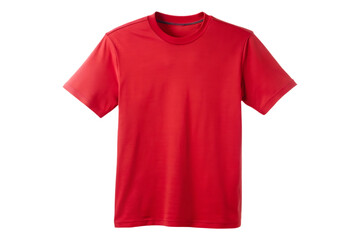 plain red t shirt image isolated on transparent