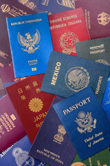Passports of citizens of different countries of the world