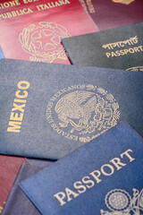 Passports of citizens of different countries of the world