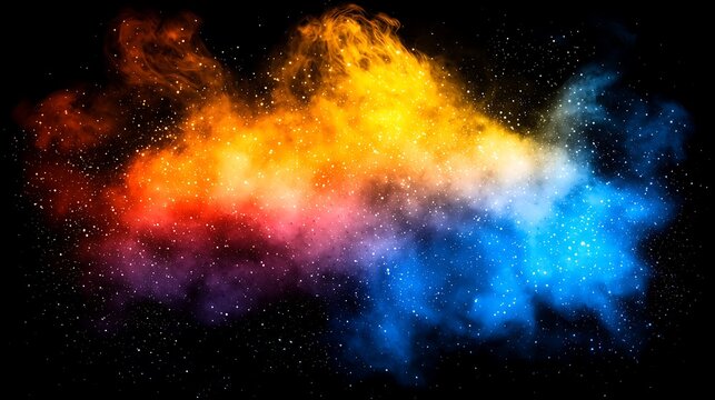 Smooth luminous background with gentle shifting colors and faint specks of glistening dust particles floating freely