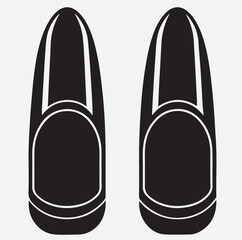 French Tip Guides silhouette vector art illustration