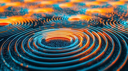 Neon light trails in bright, glowing hues sweeping across a dark background, creating a futuristic and energetic atmosphere