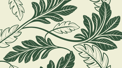 Vector pattern of leaves