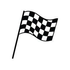 checkered flag vector