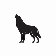 Howling Wolf Silhouette