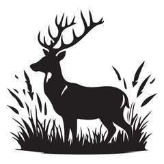 deer silhouette vector