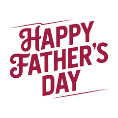Happy fathers day typography poster design.	