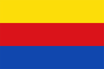 A vector illustration of the flag of North Holland, a province in the Netherlands.