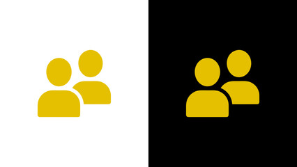 Minimalist Two People Icon