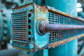 Rusty Industrial Machine Closeup