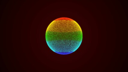 Blue super moon glowing with blue halo isolated on black background