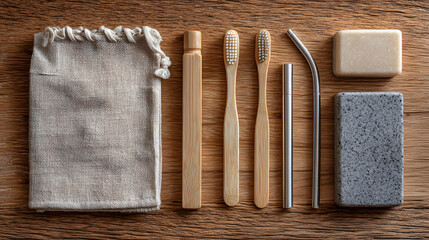 Eco-Friendly Zero Waste Travel Kit Sustainable Toothbrush, Straw & Soap for Conscious Travelers