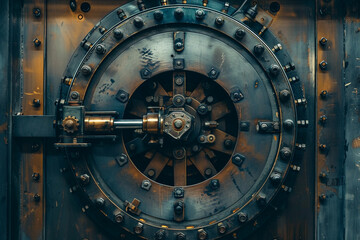 Industrial Metal Vault Door