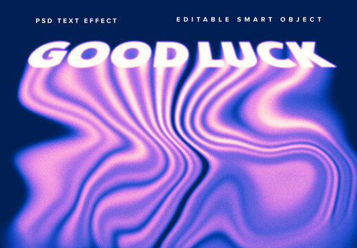 Melting Text Effect Mockup