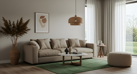 Modern Minimalist Living Room Interior
