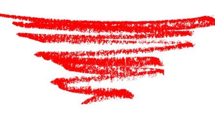 Vibrant Red Crayon Scribble on Transparent Canvas A Bold and Expressive Texture for Digital Art and Design Projects with a Playful Touch