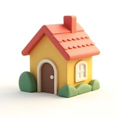 3D Cartoon Home Icon