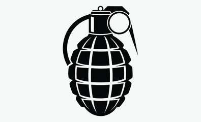 Grenade Silhouette Vector