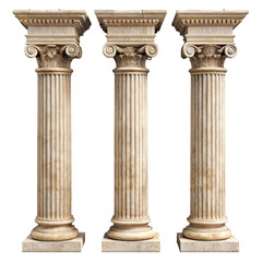 Obraz premium antique column isolated on white