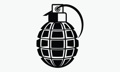 Grenade Silhouette Vector