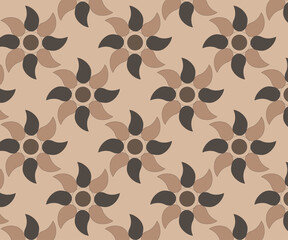 Naklejka premium Seamless Scandinavian-Inspired Vector Pattern with Minimal Shapes and Soft Color Palette for Modern Design