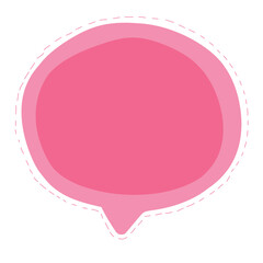 Line frame speech bubble with comic style text balloon. Includes talk dialog bubble, doodle thinking cloud, and line balloon frame design. Vector illustration for conversation UI design.