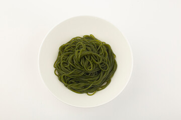 Korean noodles made with seaweed