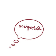 Fototapeta premium A reddish-brown speech bubble with 