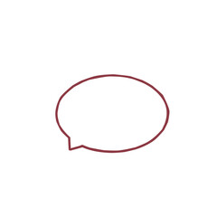 Fototapeta premium a simple speech bubble icon