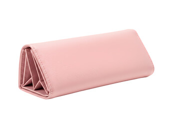 Elegant Pink Trifold Wallet: Luxury Purse Design, Premium Leatherette
