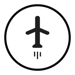 Fototapeta premium airplane icon vector illustration