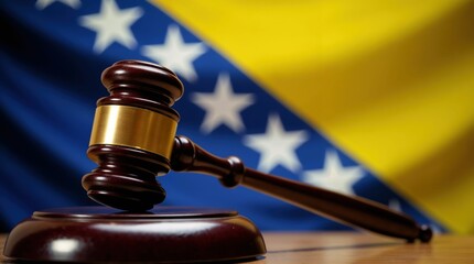 Bosnia and Herzegovina Law: Gavel Against National Flag