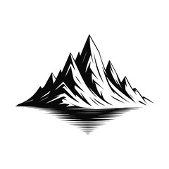 Hand drawn of mountain design.
