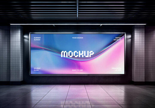 Subway Screen Mockup