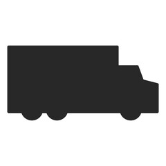 Food truck silhouette icon elements