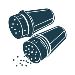 Salt and Pepper Shakers Icon Vector