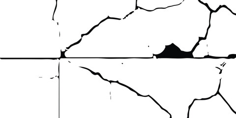 Realistic Grunge Concrete Texture Isolated on Transparent Background – Cracked Surface Element for Backgrounds or Overlays