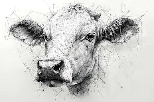 Detailed cow vector design stylish high resolution photo
