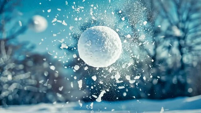 snowball during winter