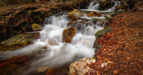 Waterfalls, mounrains Jeseniky, river, cascade, waterfall, water, nature, river, stream, forest,...