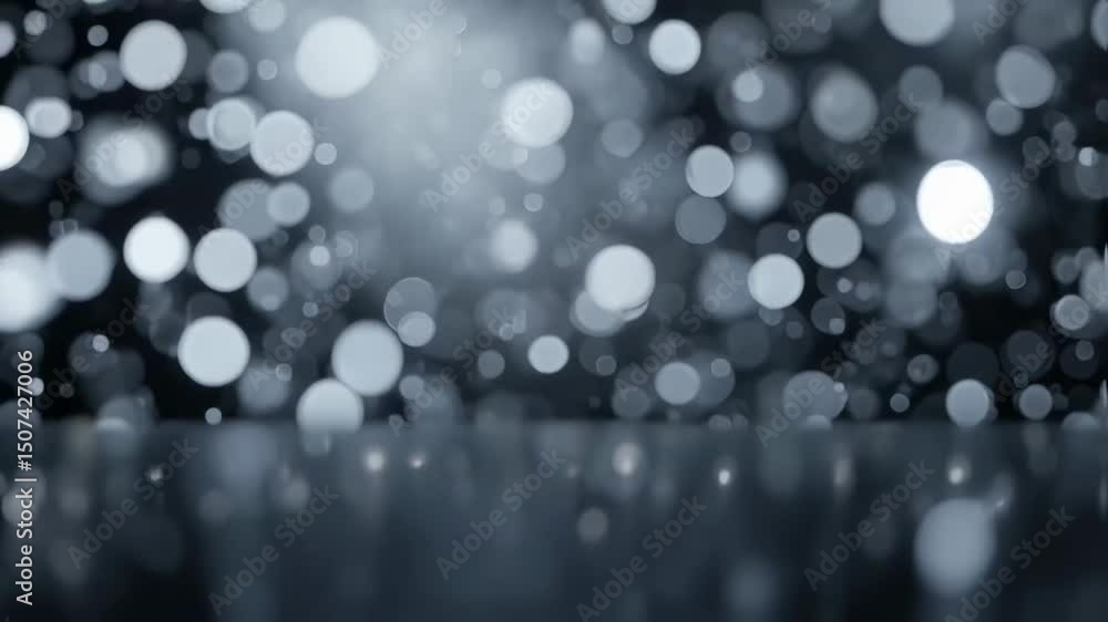 Poster abstract bokeh particles in motion
