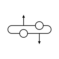 forma de arriba y abajo