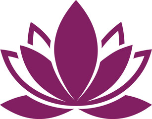 Naklejka premium Lotus flower logo