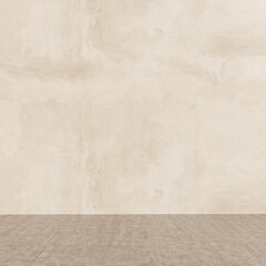 Large luxury modern bright interiors Living room mockup illustration 3D rendering image