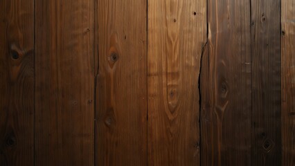 Fototapeta premium Dark brown wooden planks background texture