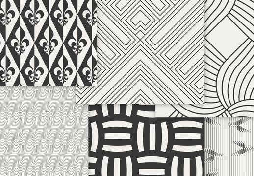 Patterns Simple Geometric Dark on Light Background