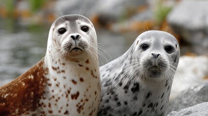 A seal and penguin share a joyful moment in Antarctica, smiling at the camera in a delightful display of wildlife harmony